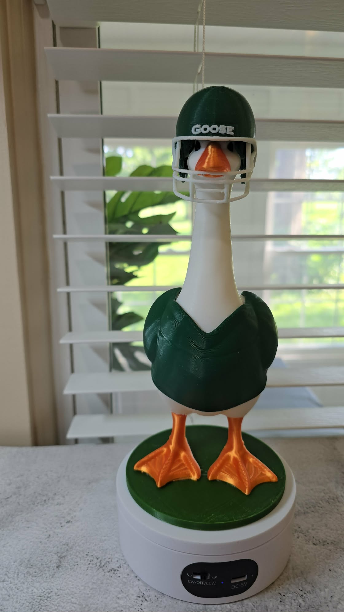 Football Set: Jersey & Helmet - Accessory for 7" Desktop Mini Porch Goose