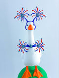 Tabletop/Desk Goose Accessory - Fireworks Headband and Necklace