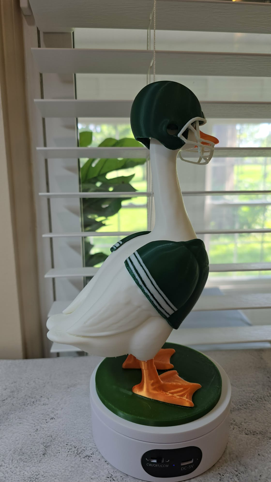 Football Set: Jersey & Helmet - Accessory for 7" Desktop Mini Porch Goose