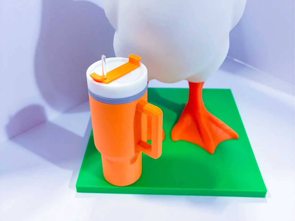 Handled Travel Tumbler Cup - Accessory for 7" Desktop Mini Porch Goose