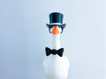 Top Hat and Bow Tie - Accessory for 7" Desktop Mini Porch Goose