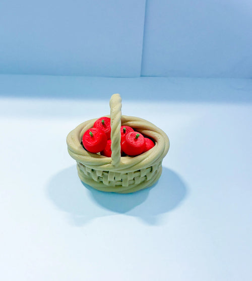 Apple Basket - Accessory for 7" Desktop Mini Porch Goose