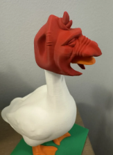 Feline Warrior Helmet - Accessory for 7" Desktop Mini Porch Goose