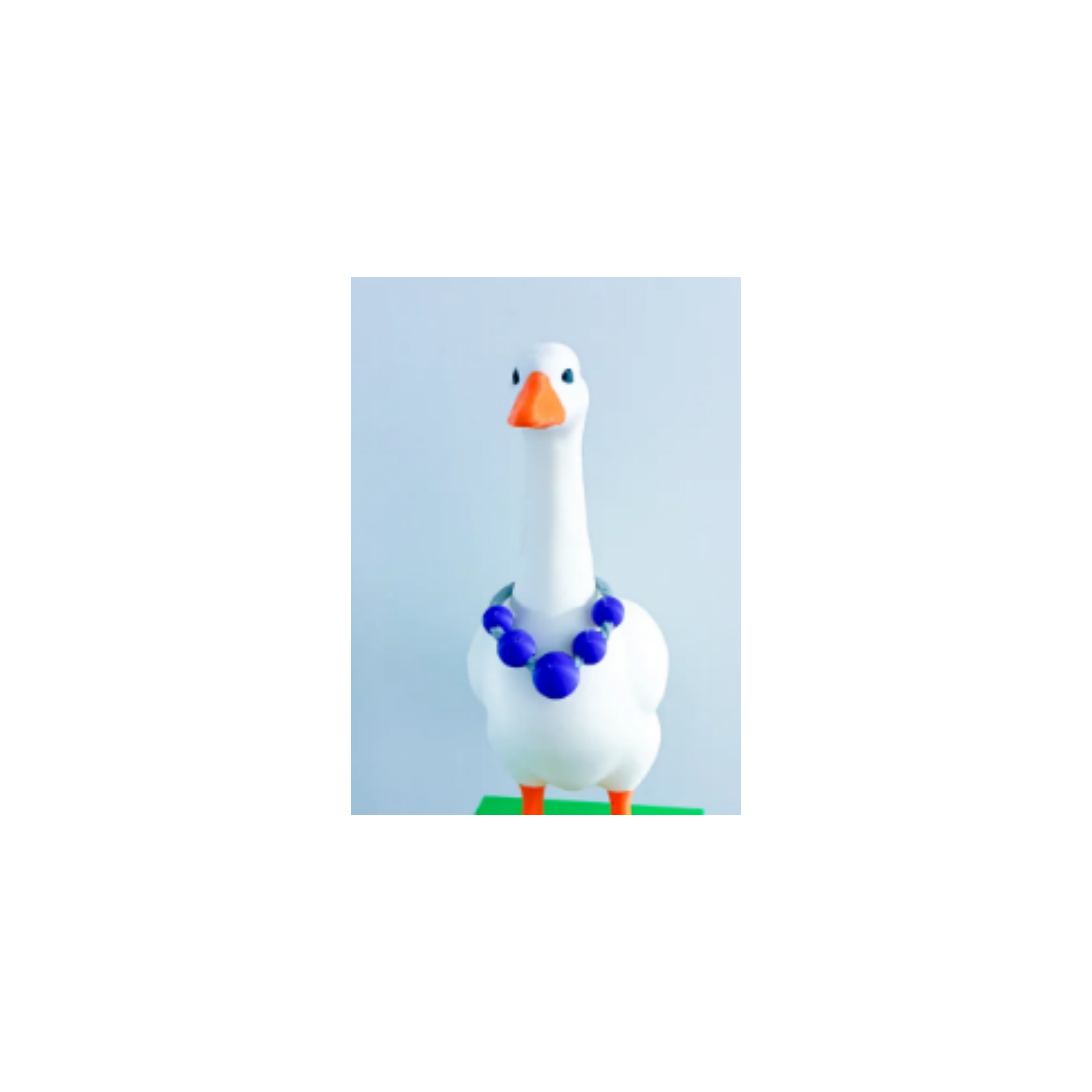 Beaded Necklace Desk Goose Accessory