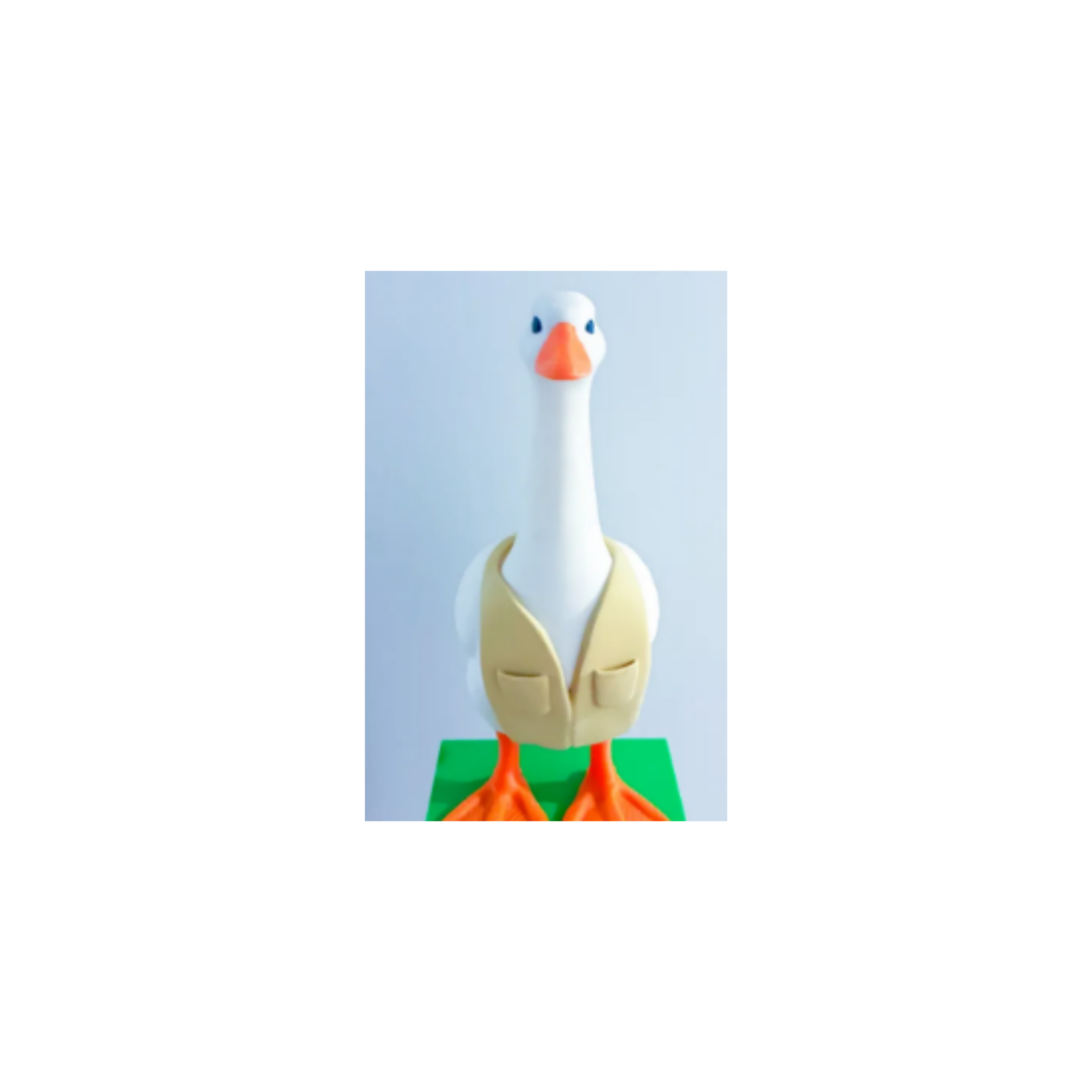 Camping Vest Desk Goose Accessory