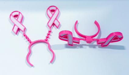 Cancer Awareness Set - Accessory for 7" Desktop Mini Porch Goose