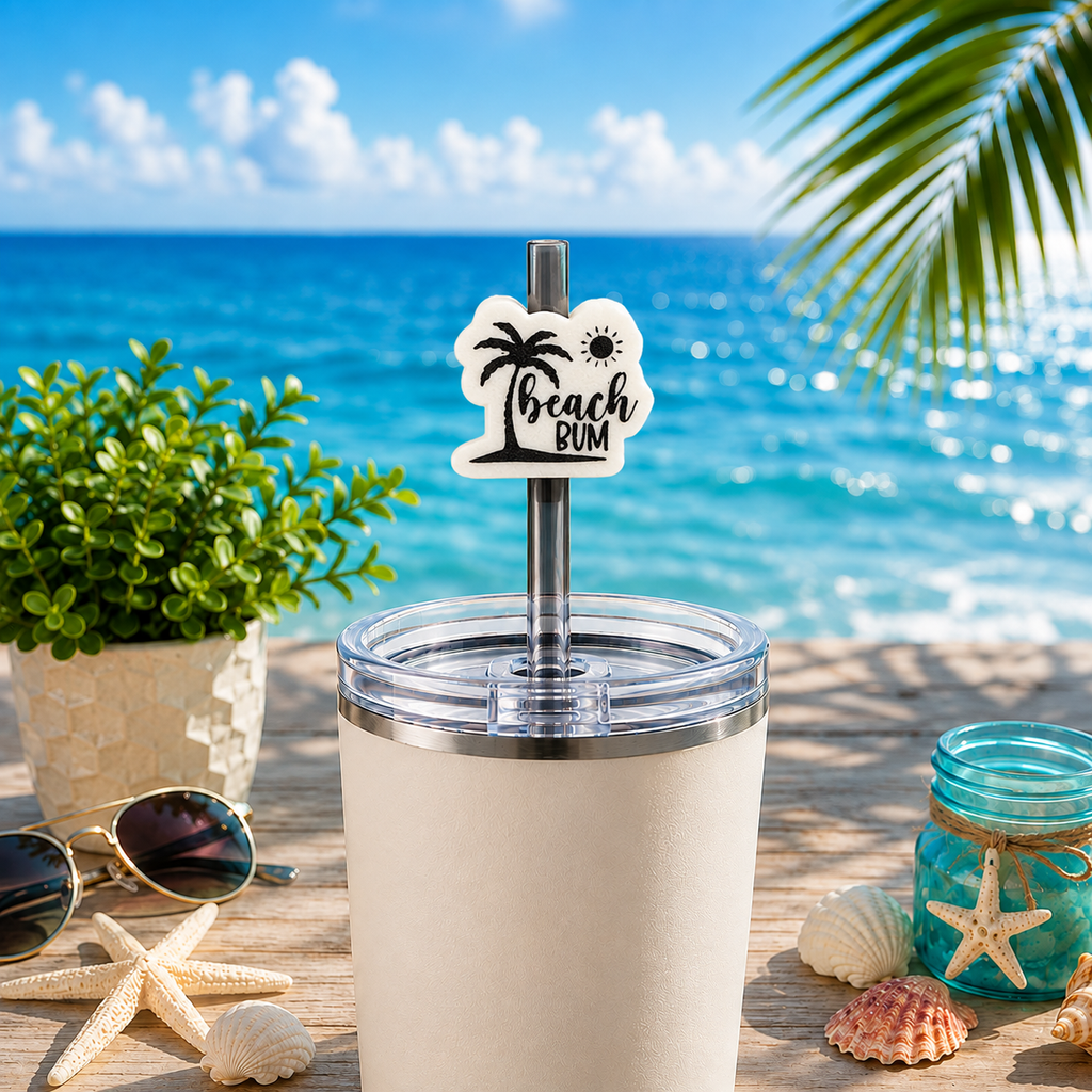 Straw Topper - Beach Bum
