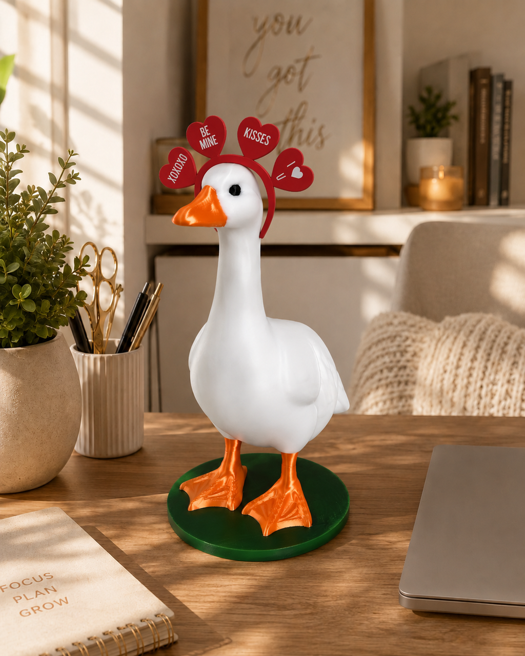 Valentine's Headband Goose Accessory