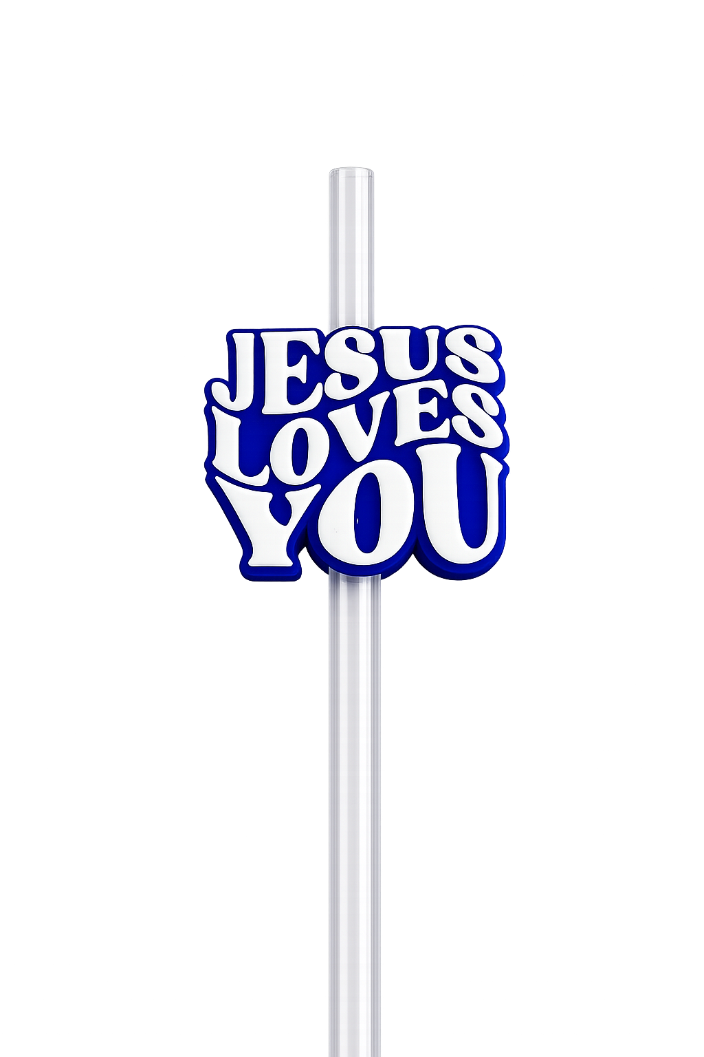 Jesus Loves You Straw Topper