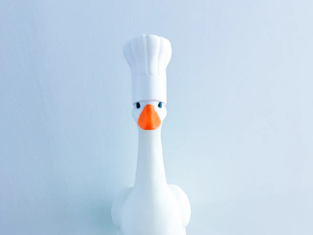 Chef Hat - Accessory for 7" Desk/Tabletop Goose