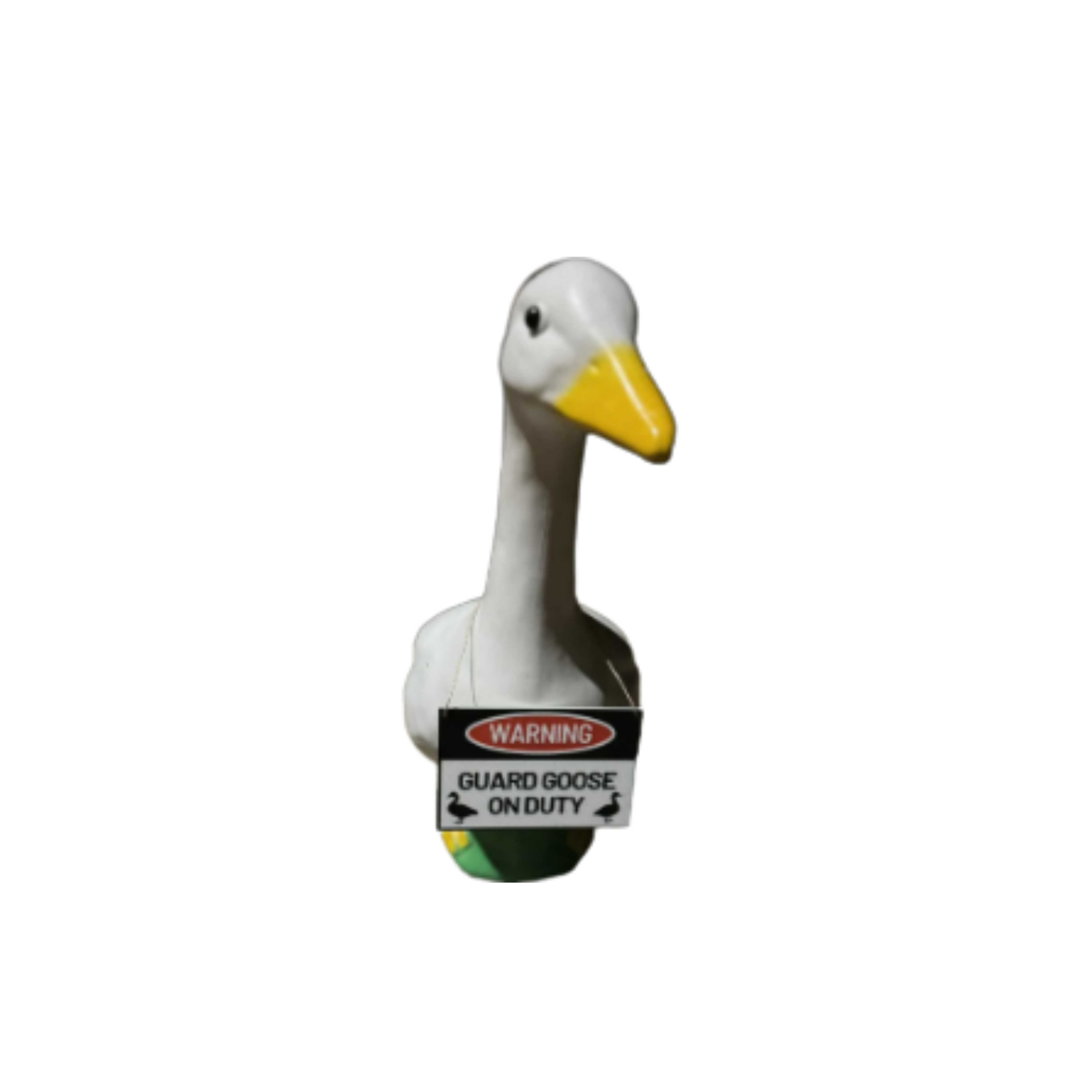 Tabletop/Desk Goose Accessories - Guard Goose on Duty Sign