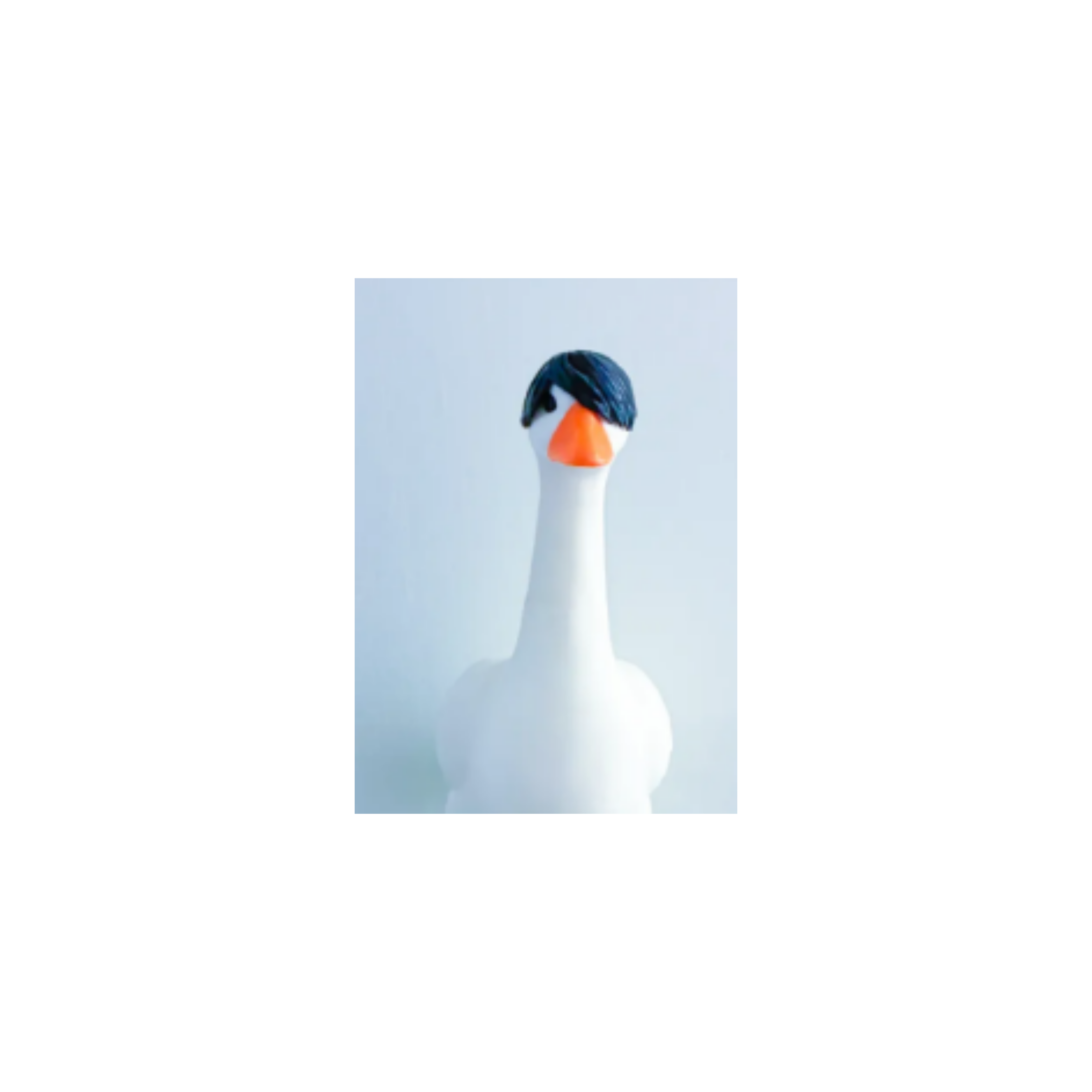 Emo Hair Goose Accessory