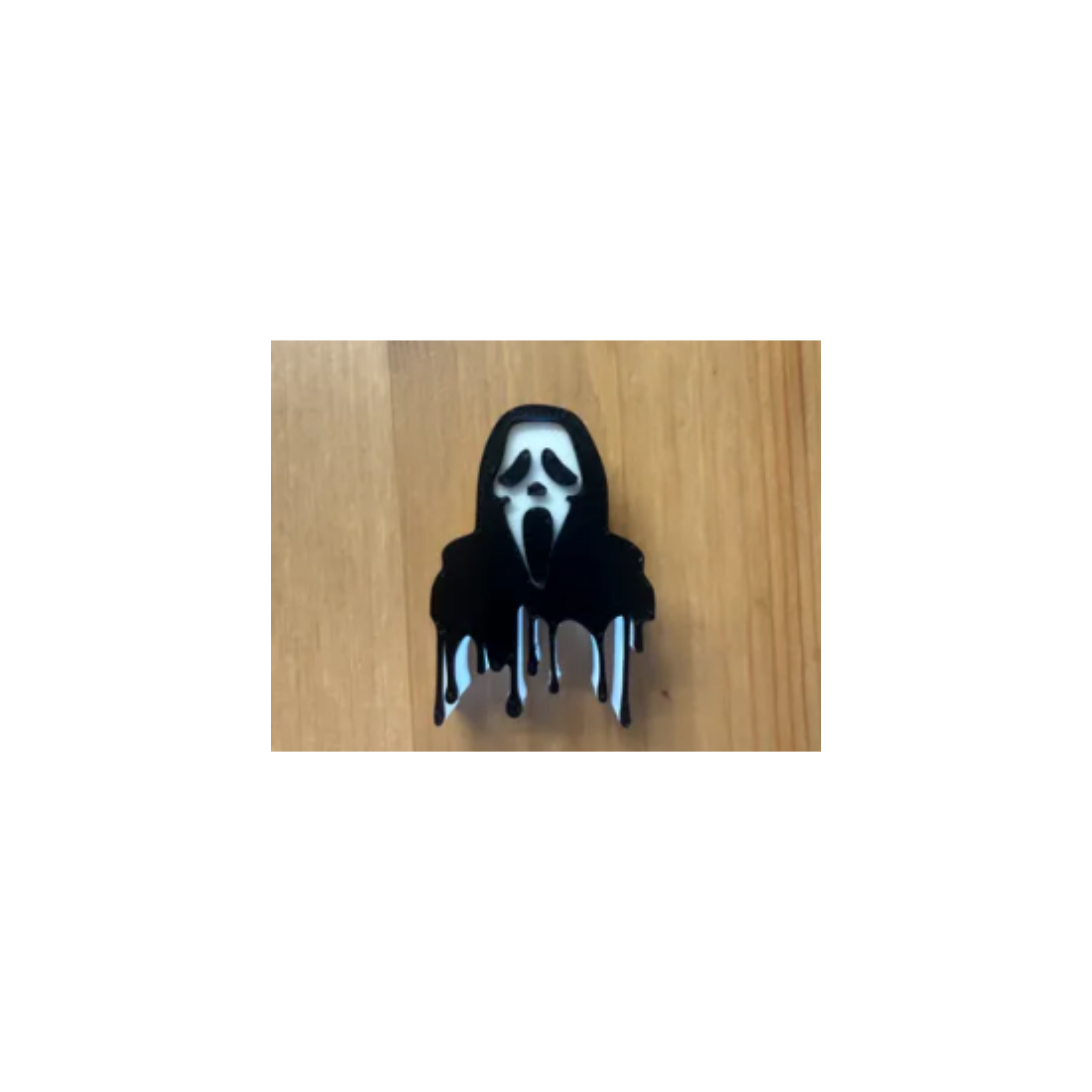 Drip Ghost Face Straw Topper