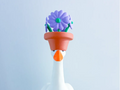Flower Pot Hat - Accessory for 7" Desk/Tabletop Goose