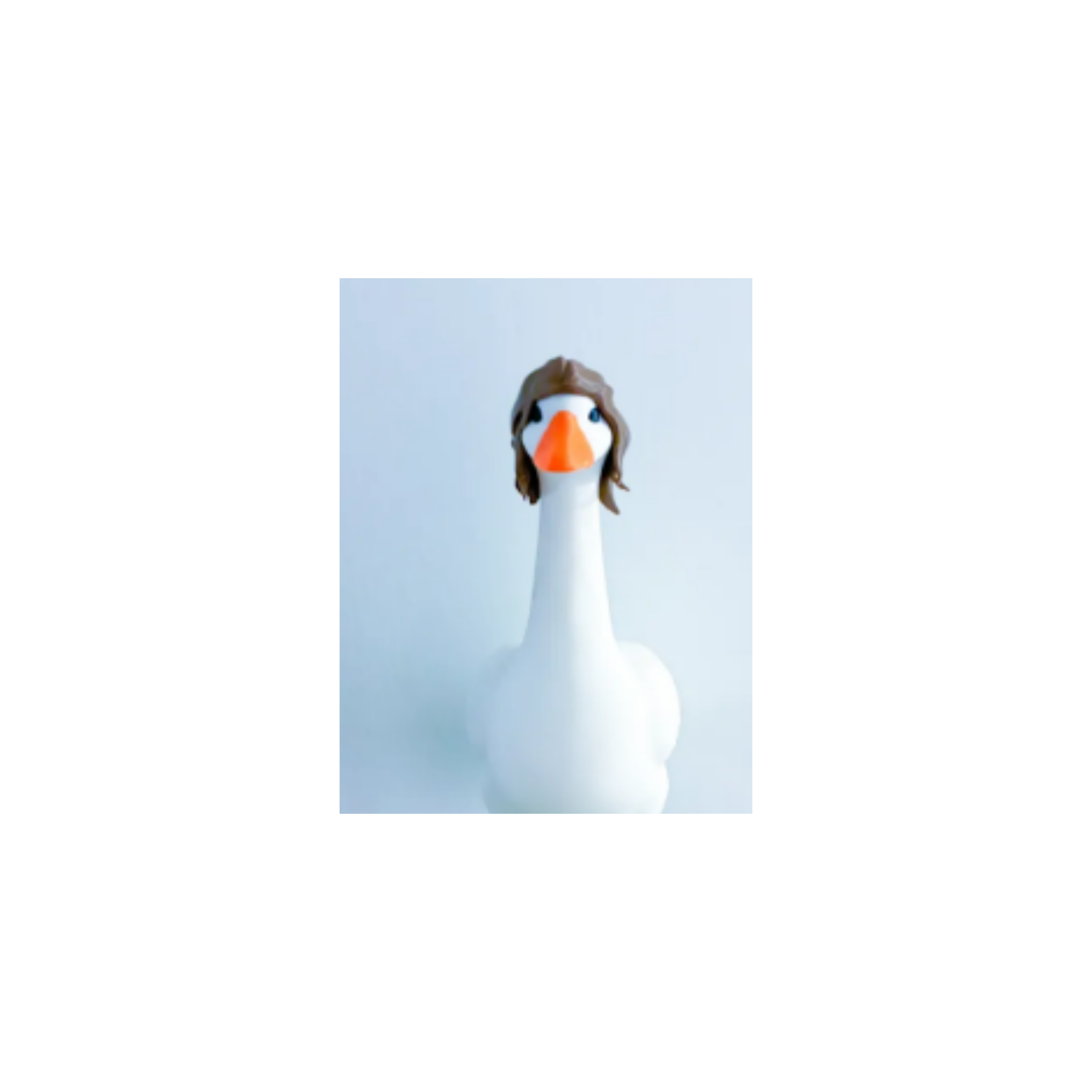 Hair Wig Desk Goose Accessory