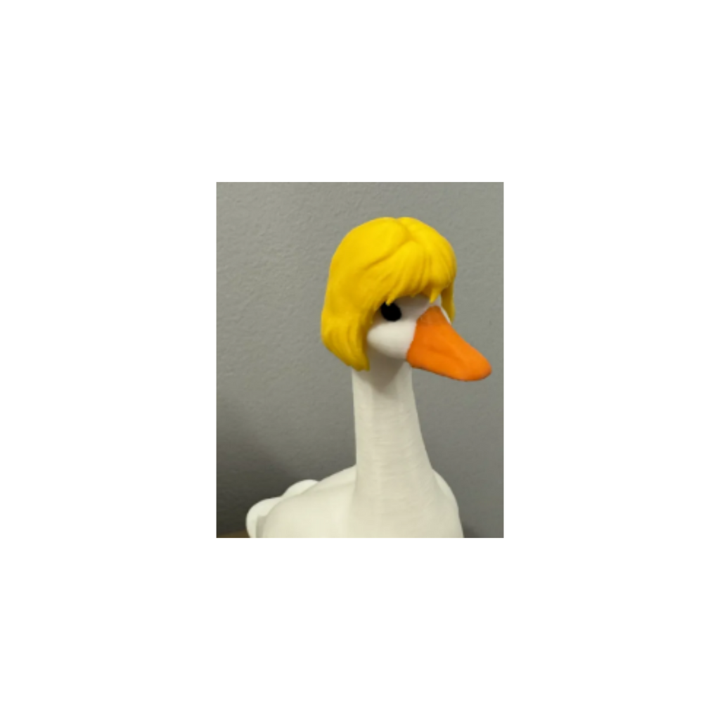 Retro Hero Wig - Accessory for 7" Desk/Tabletop Goose