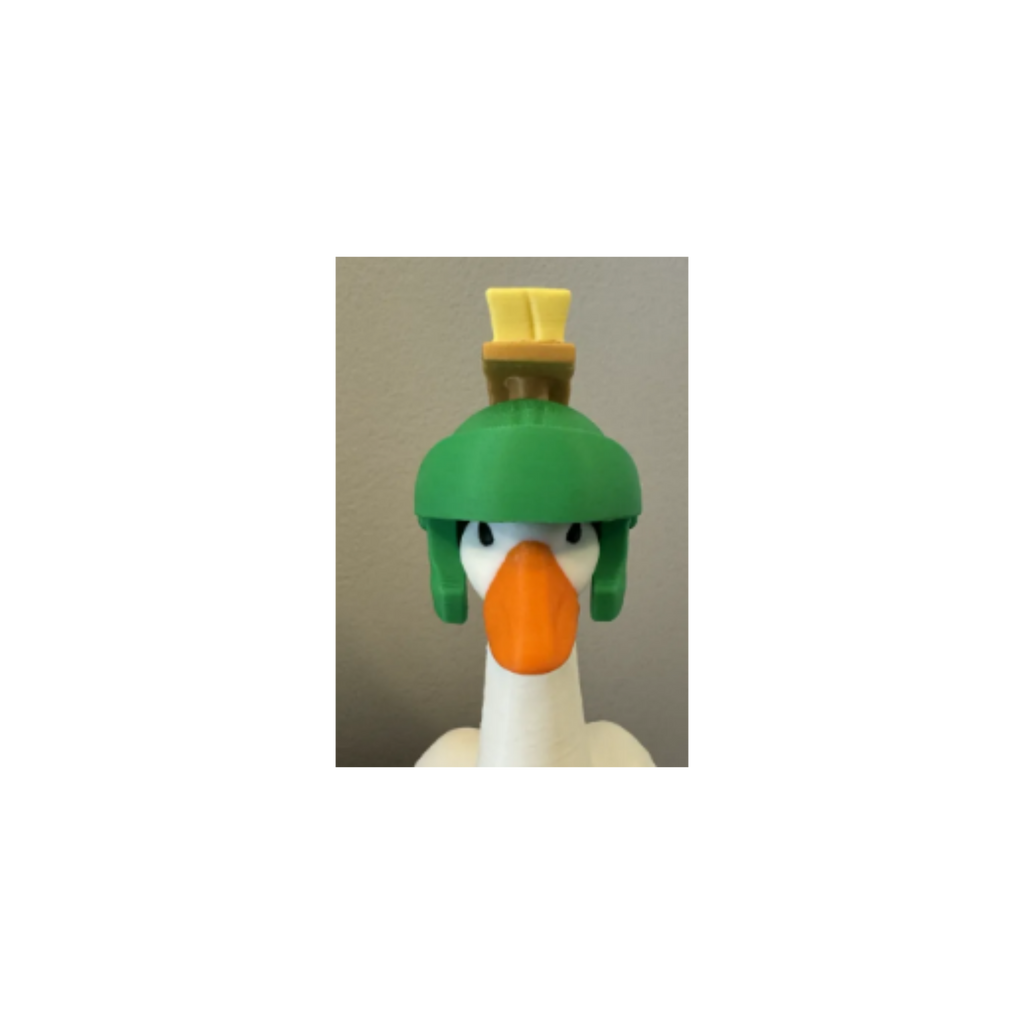 Retro Space Commander Helmet - Goose Accessory for 7" Desk/Tabletop Goose