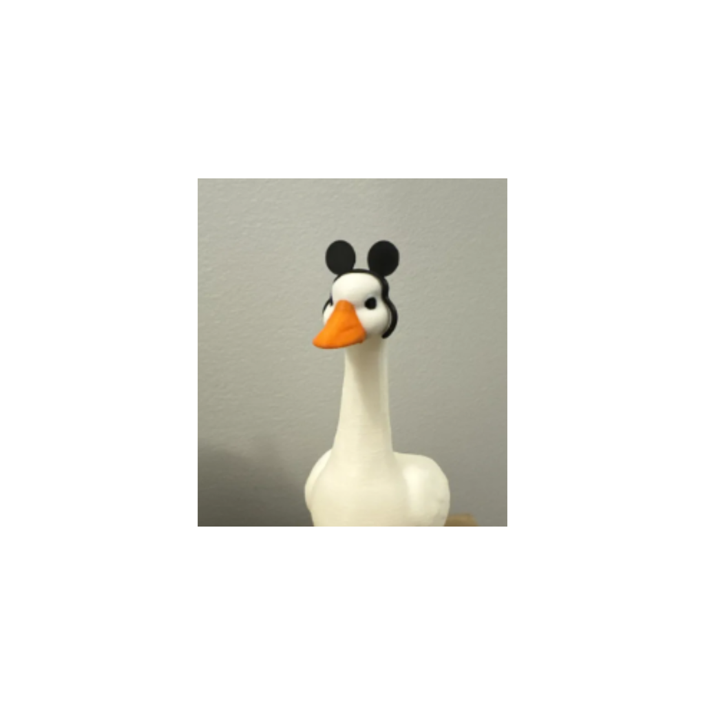 Classic Cartoon Mouse Ears - Accessory for 7" Desktop Mini Porch Goose
