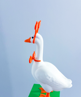 October Pumpkin - Accessory for 7" Desk/Tabletop Goose