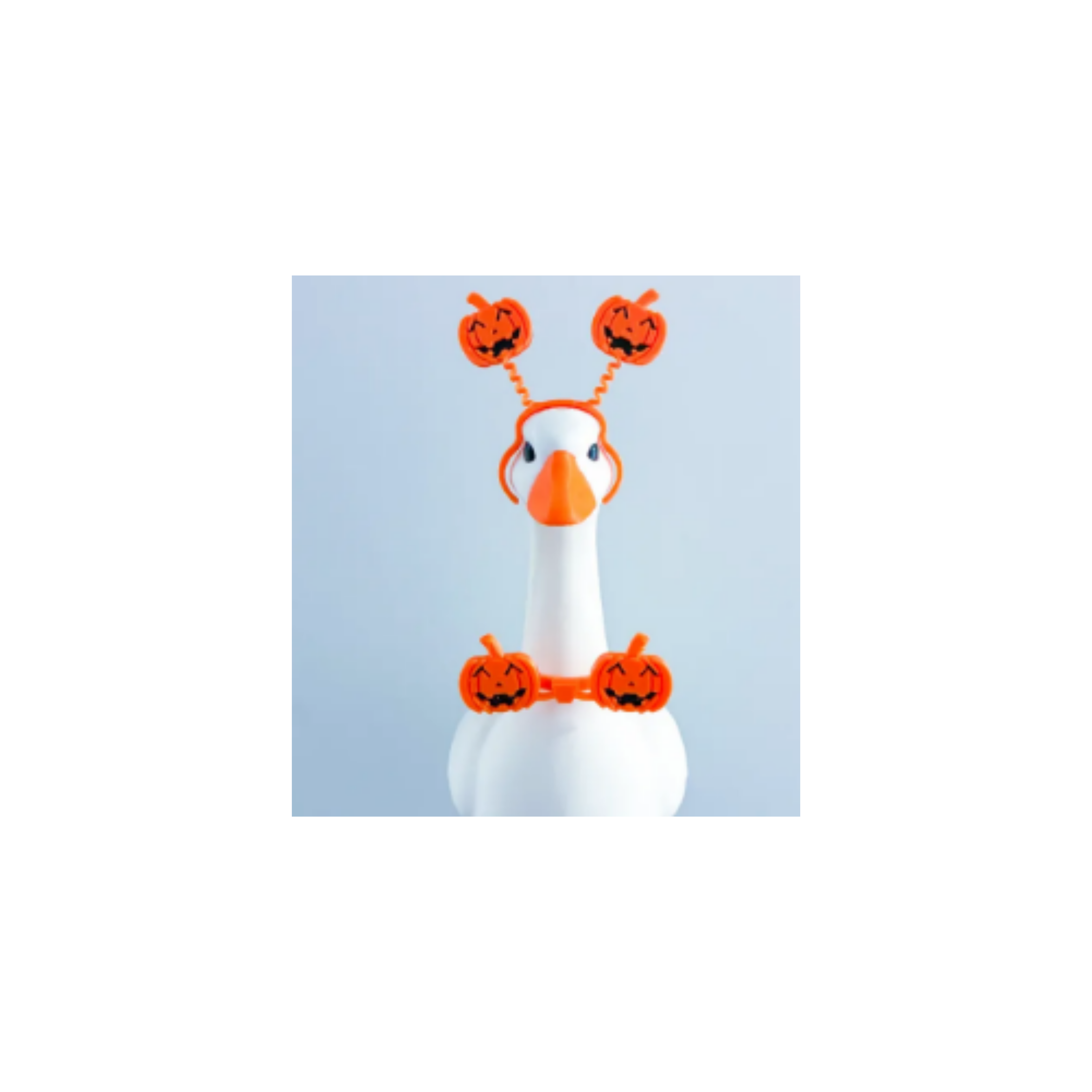 October Pumpkin Desk Goose Accessories