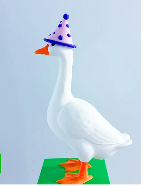 Birthday Hat - Accessory for 7" Desktop Mini Porch Goose