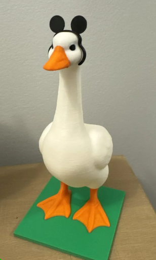 Classic Cartoon Mouse Ears - Accessory for 7" Desktop Mini Porch Goose
