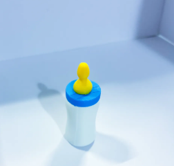 Baby Bottle - Accessory for 7" Desktop Mini Porch Goose