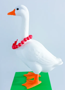 Beaded Necklace/Mardi Gras Beads - Accessory for 7" Desktop Mini Porch Goose