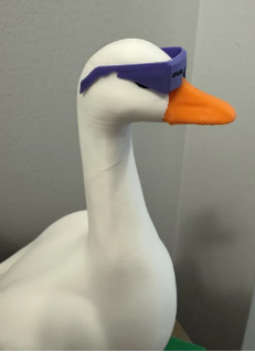 Retro Round Glasses - Accessory for 7" Desktop Mini Porch Goose