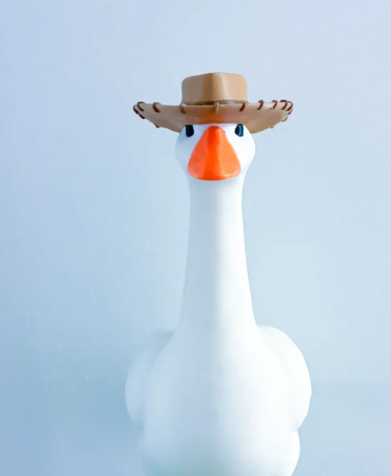 Western Cowboy Character Themed Hat - Accessory for 7" Desktop Mini Porch Goose