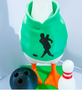 Bowling Set: Shirt, Ball and Pin - Accessory for 7" Desktop Mini Porch Goose