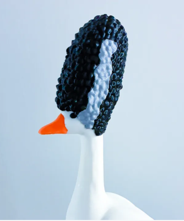 Classic Monster Bride Wig for Desk Goose - Accessory for 7" Desktop Mini Porch Goose