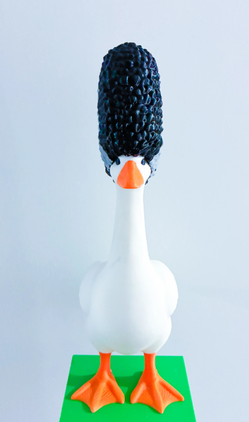 Classic Monster Bride Wig for Desk Goose - Accessory for 7" Desktop Mini Porch Goose