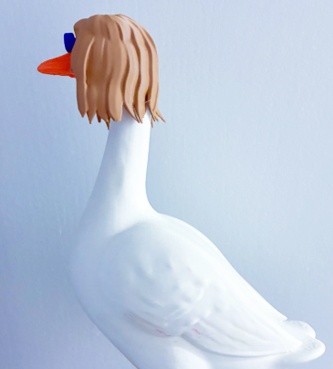 Hippie Wig and Glasses - Accessory for 7" Desktop Mini Porch Goose