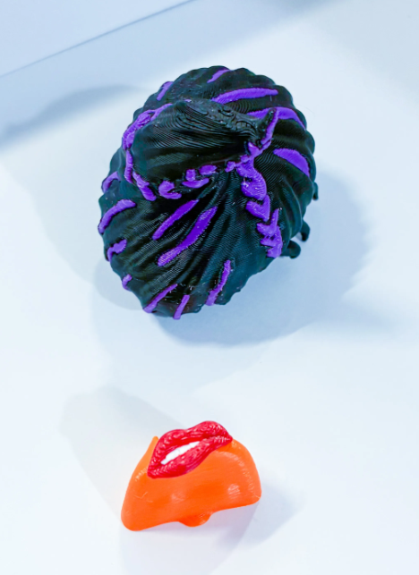 Whimsical Witch Wig and Lips - Accessory for 7" Desktop Mini Porch Goose
