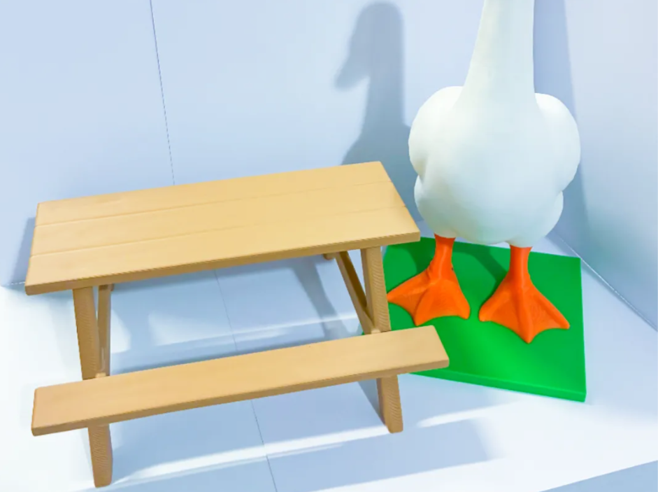 Picnic Table - Accessory for 7" Desktop Mini Porch Goose