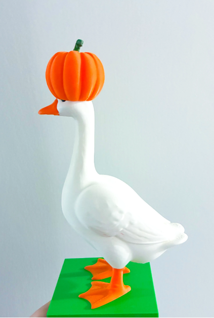 Pumpkin Hat - Accessory for 7" Desktop Mini Porch Goose