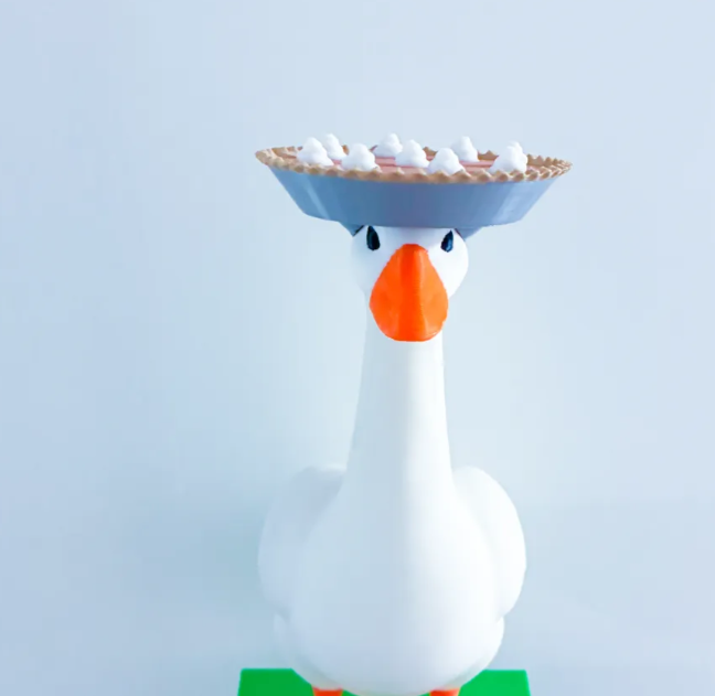 Pumpkin Pie Hat - Accessory for 7" Desktop Mini Porch Goose