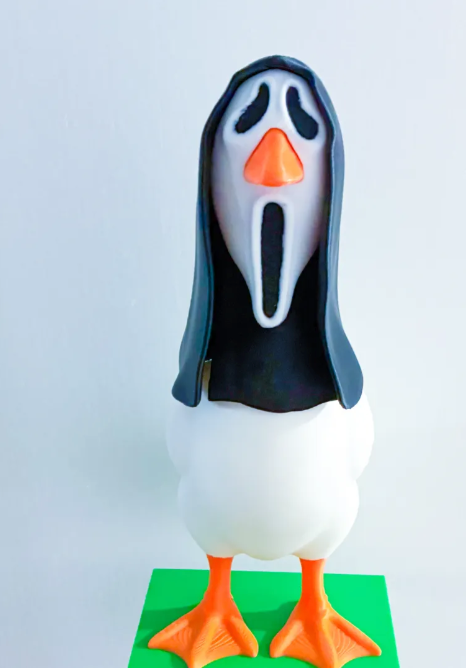 Classic Ghost Mask - Accessory for 7" Desktop Mini Porch Goose
