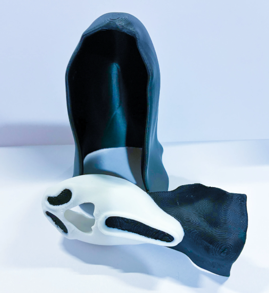 Classic Ghost Mask - Accessory for 7" Desktop Mini Porch Goose