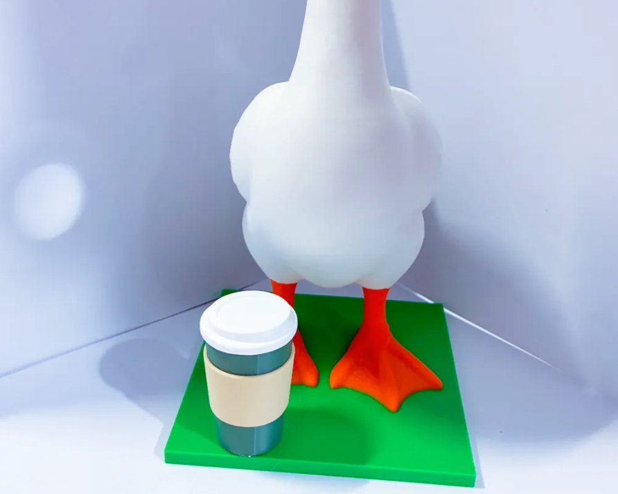 Coffee Cup with Sleeve - Accessory for 7" Desktop Mini Porch Goose