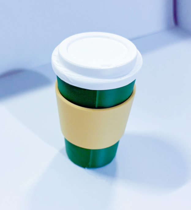 Coffee Cup with Sleeve - Accessory for 7" Desktop Mini Porch Goose