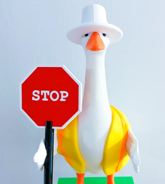 Crossing Guard - Accessory for 7" Desktop Mini Porch Goose