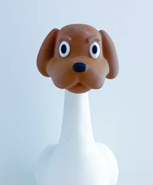 Dog Head - Accessory for 7" Desktop Mini Porch Goose