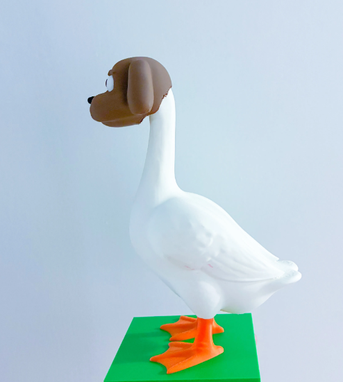 Dog Head - Accessory for 7" Desktop Mini Porch Goose
