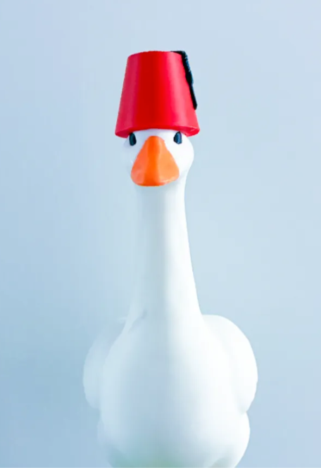 Fez Hat - Accessory for 7" Desktop Mini Porch Goose