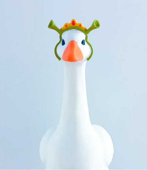 Fairytale Ogre Princess Ears & Tiara - Accessory for 7" Desktop Mini Porch Goose