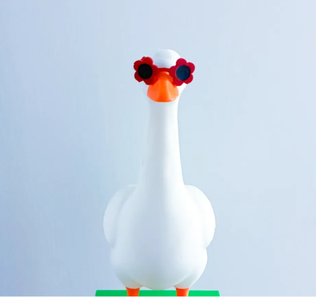 Flower Sunglasses - Accessory for 7" Desktop Mini Porch Goose