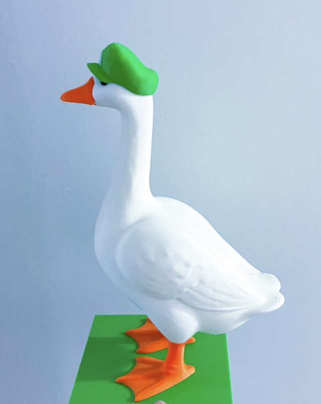 Green Plumber Hat - Accessory for 7" Desktop Mini Porch Goose