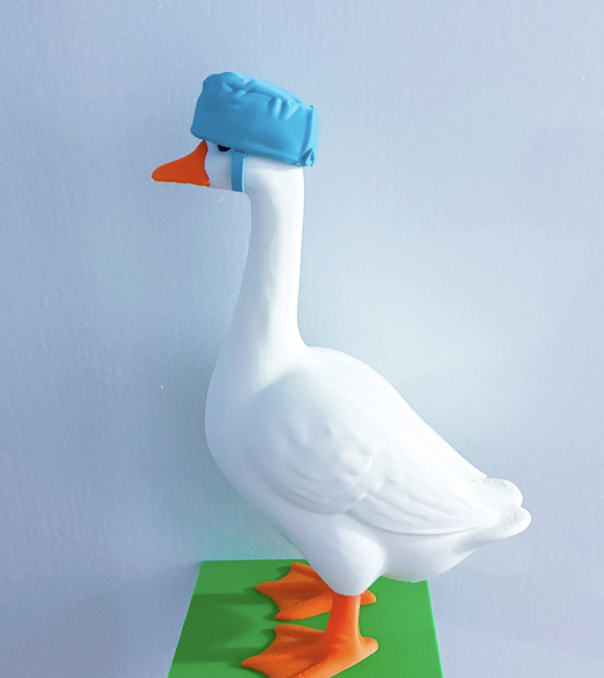 Medical Scrub Hat - Accessory for 7" Desktop Mini Porch Goose